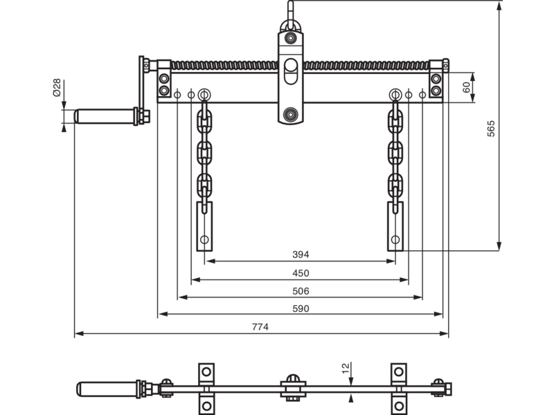 Bahco BH6AC1-680A Lyftok <680kg