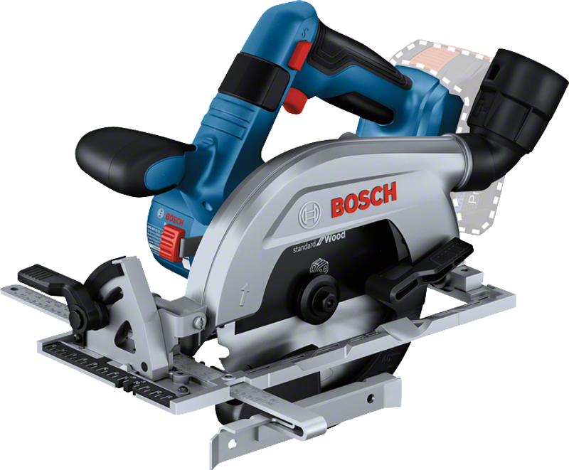 Bosch GKS 18V-57-2-L Cirkelsåg 165mm 18V