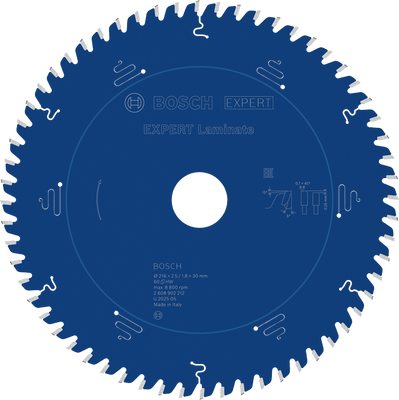 Bosch EXPERT Laminate Sågklinga 216x2,5/1,8x30mm 60T