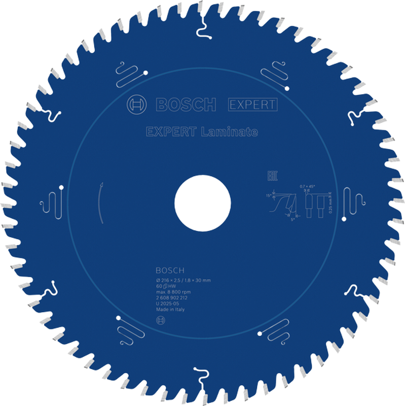 Bosch EXPERT Laminate Sågklinga 216x2,5/1,8x30mm 60T