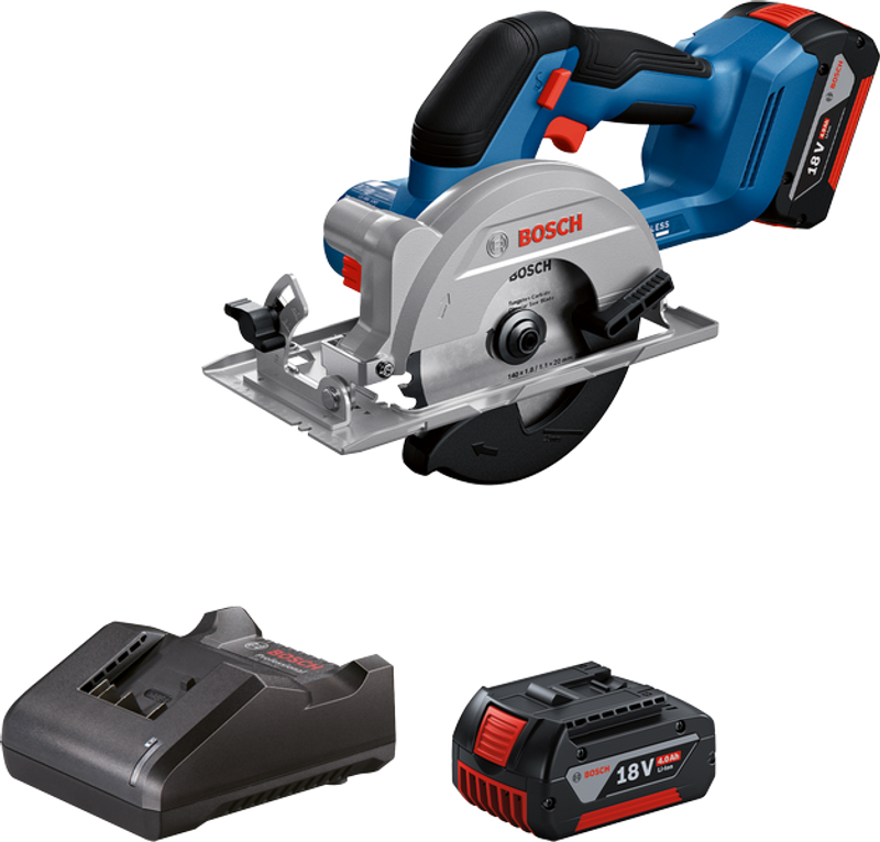 Bosch GKS 18V-51 Cirkelsåg 140mm 18V (2x4,0Ah)