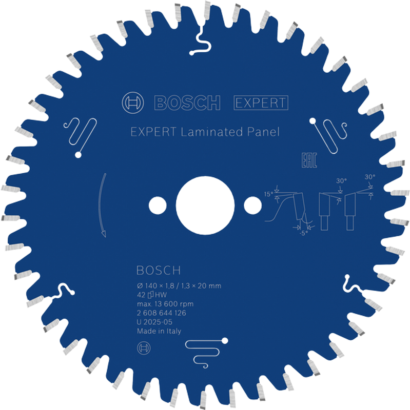 Bosch EXPERT Laminated Panel Cirkelsågklinga 140x1,8/1,3x20mm 42T