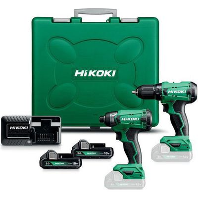 HiKOKI KC18DA (DS/WH) Verktygspaket 18V (2x2,0Ah)