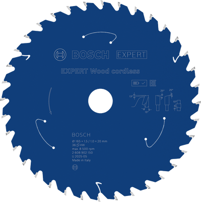 Bosch EXPERT Wood Cirkelsågklinga 165x1,5/1x20mm 36T