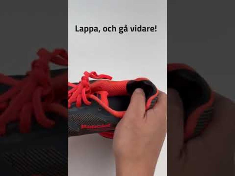 Laga skons hälkappa med självhäftande laglappar