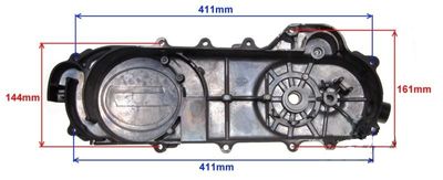 Variatorkåpa 460mm 4T Scooter