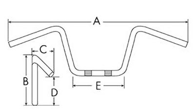 Styre 28.5x802mm Fatbar Guld