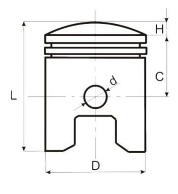 Cylinderkit 70cc Honda/Kymco ZX