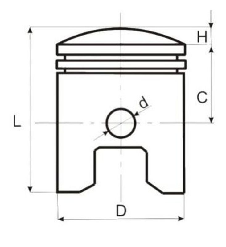 Cylinderkit 70cc Honda/Kymco ZX