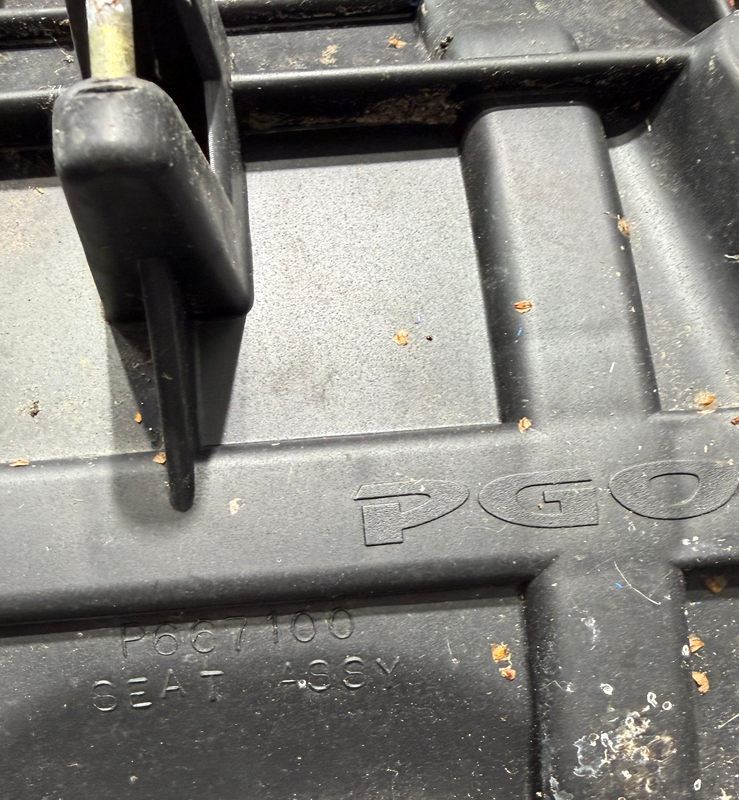 Sadel/Hjälmlåda PGO