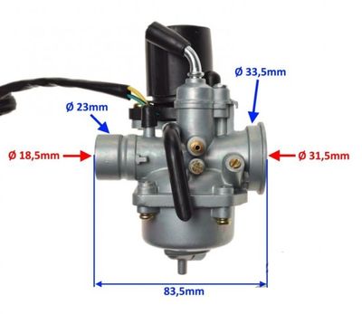 Förgasare 18mm 2-takt Baotian/Peugeot/Yamaha