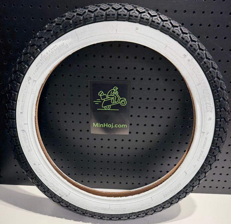 Däck Vit Sida 2.50x15 (20x250) Compact/Scoper/Mamba/Flakmoped