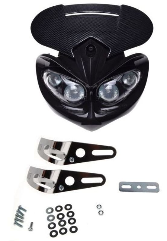 Framlampa Carbon Universal