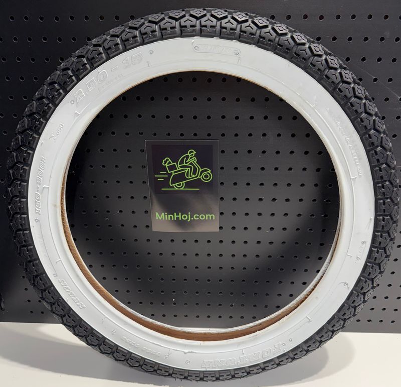 Däck Vit Sida 2.50x15 (20x250) Compact/Scoper/Mamba/Flakmoped