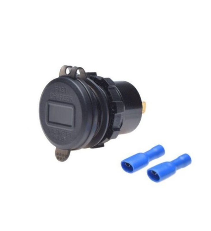 USB Uttag QC 3.0+2st USB-C