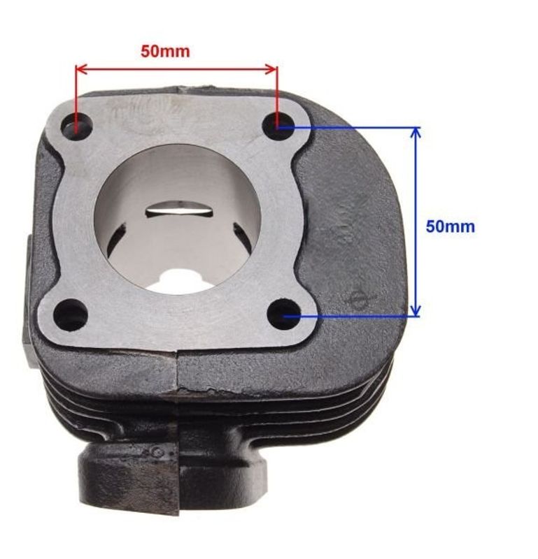 Cylinderkit 50cc Minarelli Vinklad 2T (10mm)
