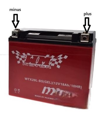 Batteri MC/ATV WTX20L-BS GEL 12V 18Ah
