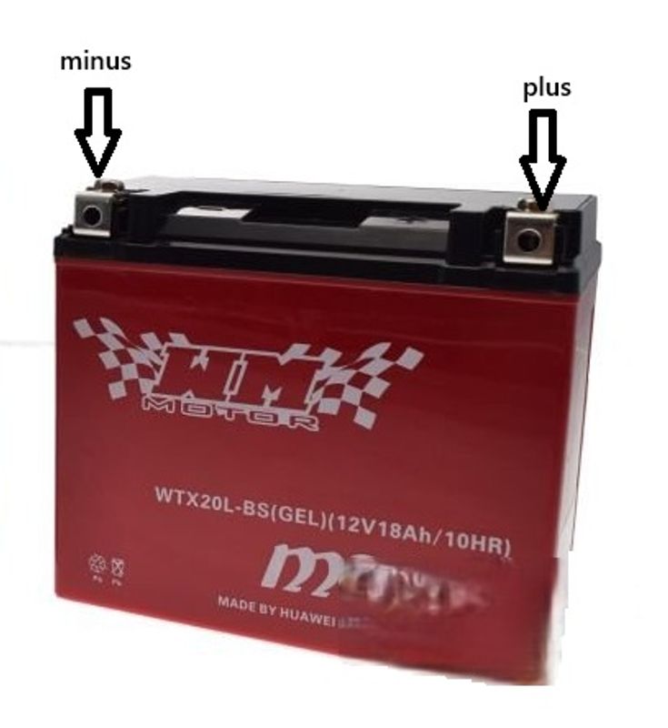 Batteri MC/ATV WTX20L-BS GEL 12V 18Ah