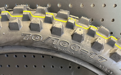 Däck 70/100-17 Cross Fram