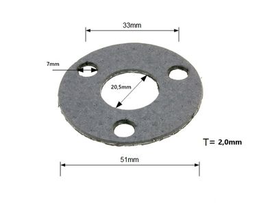 Avgaspackning Derbi/Aprilia/Gilera