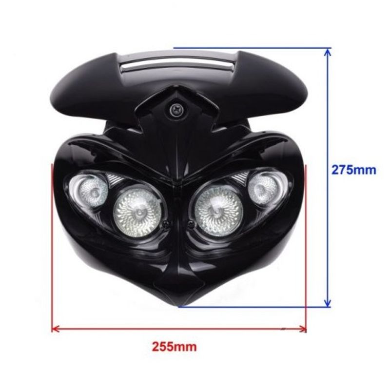 Framlampa Carbon Universal