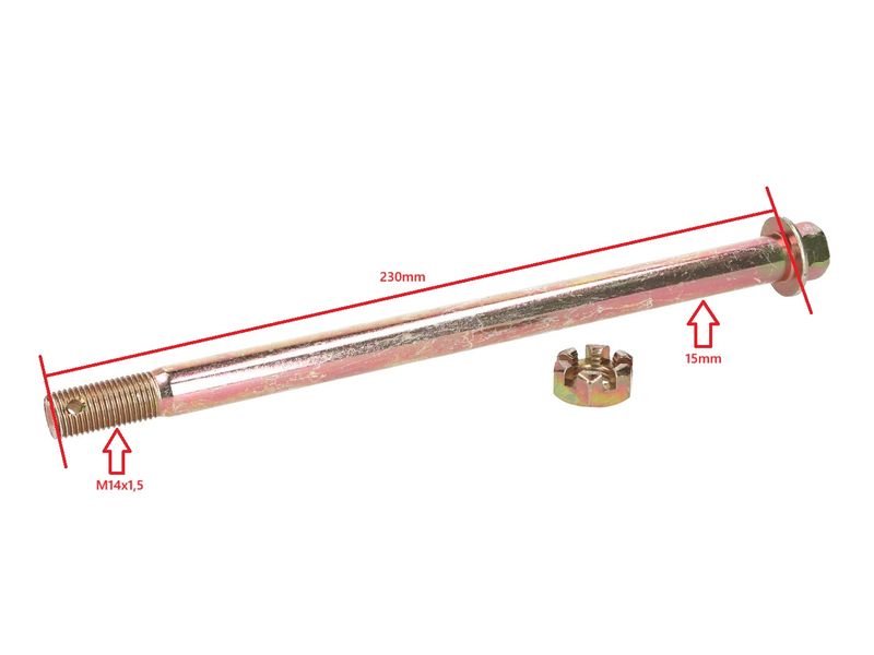 Axel 15mm M14x240 Derbi/Reiju/Gilera