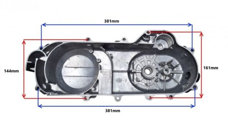 Variatorkåpa 430mm GY6 Scooter