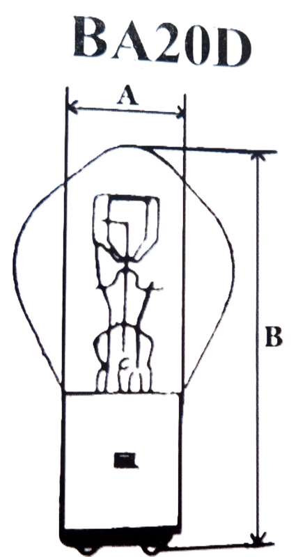 Glödlampa Framlampa 6V 35/35W