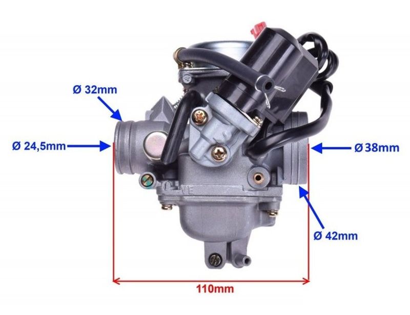 Förgasare 24mm GY6 4-takt 125/150cc