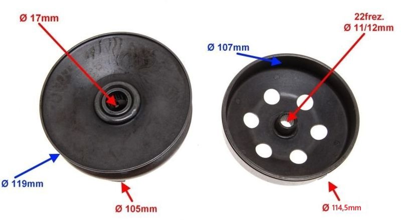 Variatorkoppling GY6