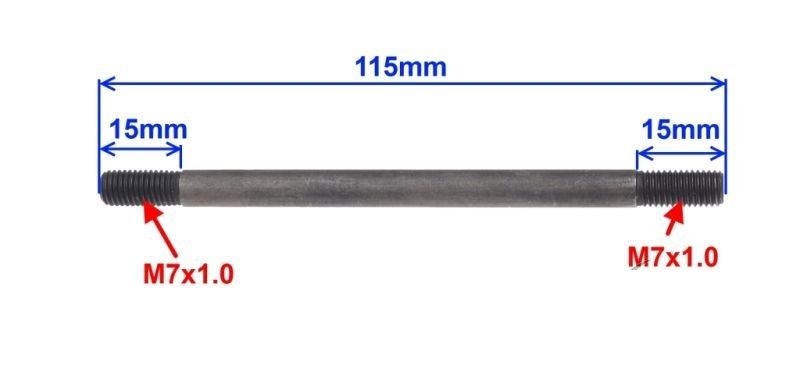 Pinnbult M7x115 AM6