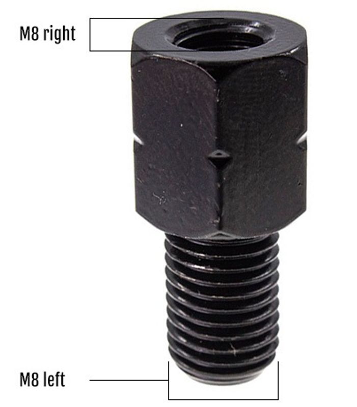 Adapter M8vä-M8hö