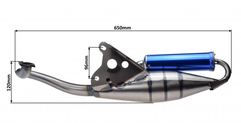 Avgasrör Sport 2T Aprilia/Baotian/CPI/PGO/Viarelli/Yamaha