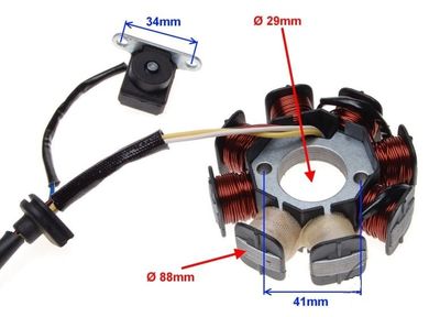 Stator GY Kina Scooter 50-150cc