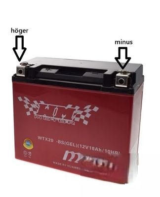 Batteri MC/ATV WTX20-BS GEL 12V 18Ah