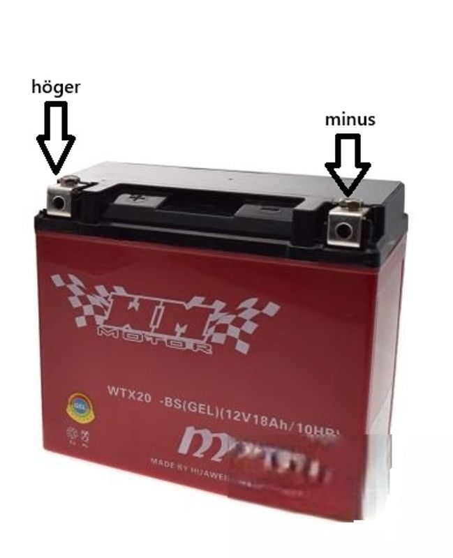 Batteri MC/ATV WTX20-BS GEL 12V 18Ah