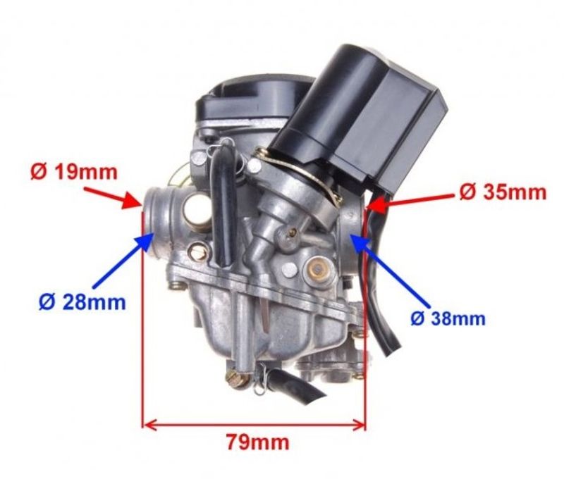 Förgasare 18mm 4-takt Scooters