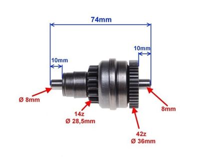 Bendixdrev 14/42 Scooter TGB