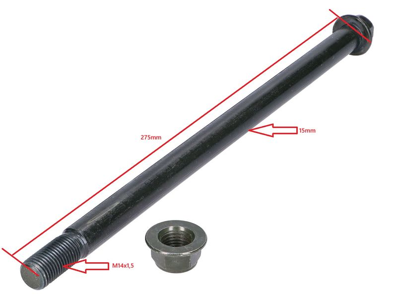 Axel 15mm M14x280 Derbi/Reiju/Gilera