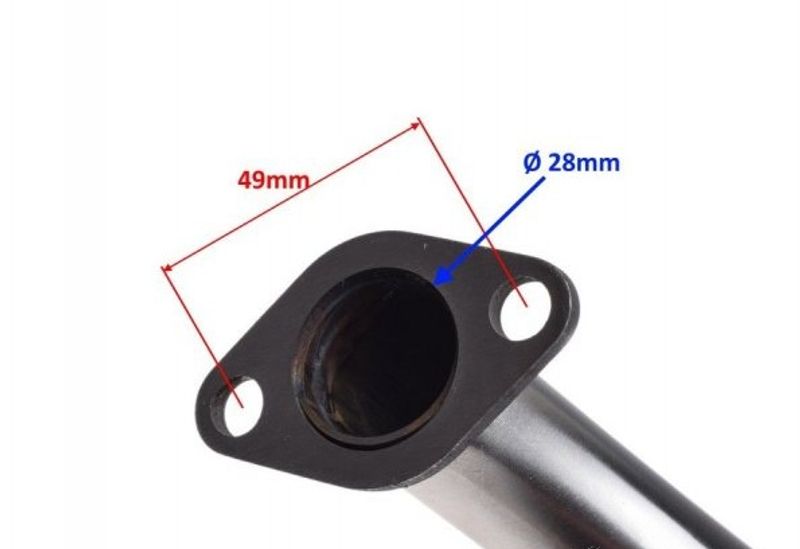 Avgasrör Trim GY6 125cc Kina Scooter