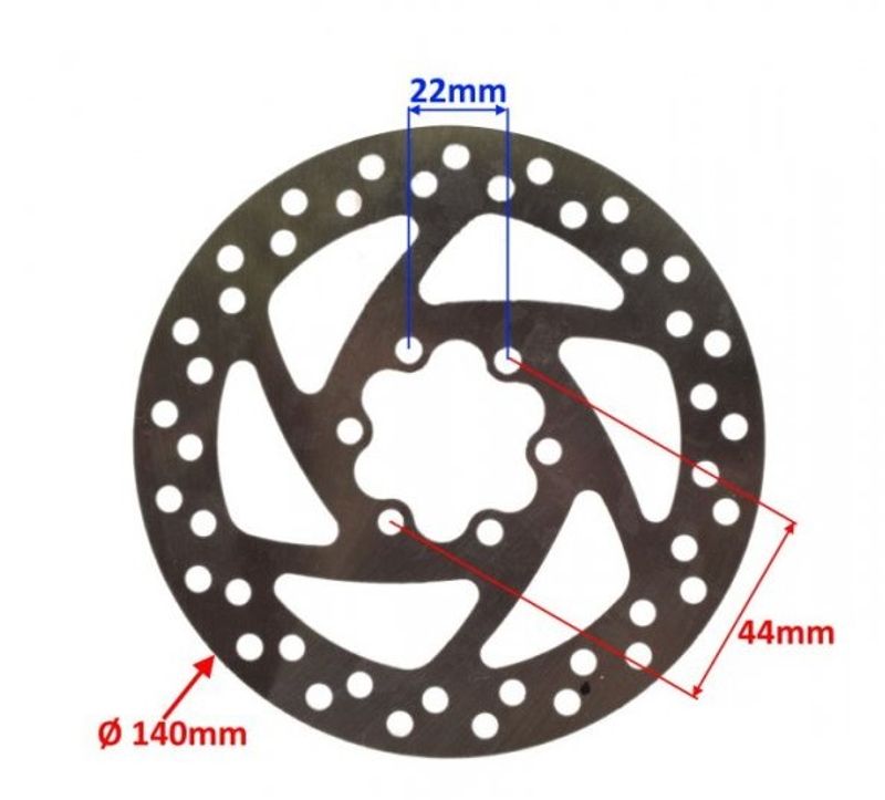 Bromsskiva 140mm Kugoo