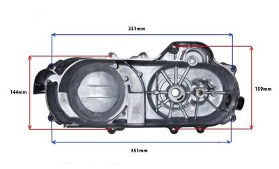 Variatorkåpa 400mm 4T Scooter 10"