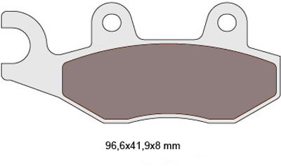 Bromsbelägg Derbi/Keeway/Kymco/Peugeot/TGB