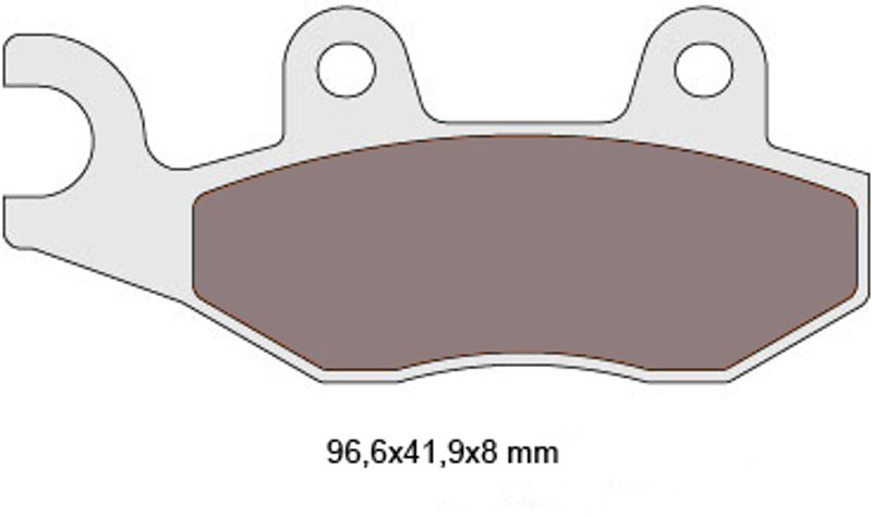 Bromsbelägg Derbi/Keeway/Kymco/Peugeot/TGB