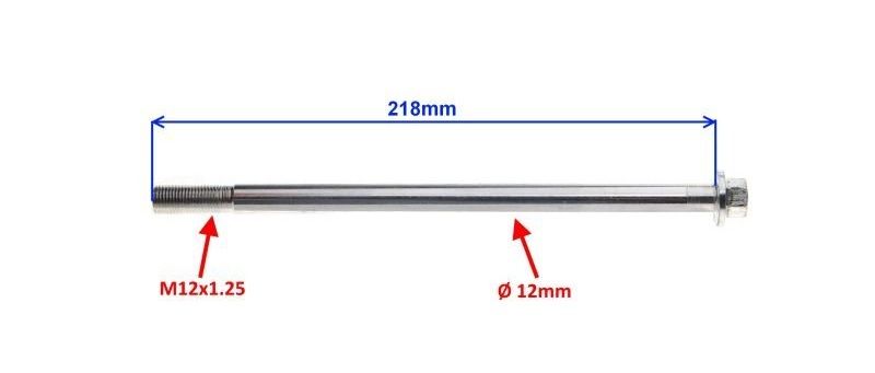 Axel 12mm Sving  M12x218