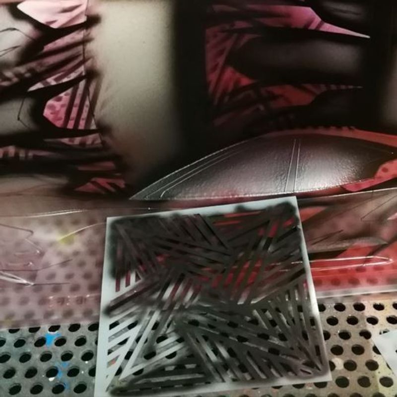 Vinyl Stenciler För Designmålning Återanvändningsbar Bittydesign (1 st)