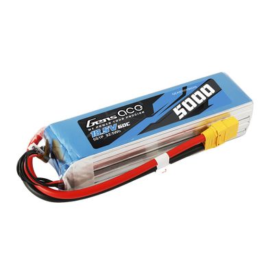 Gens ace 5000mAh 5S 60C 18,5V LiPo-batteri – XT90 kontakt – Heli