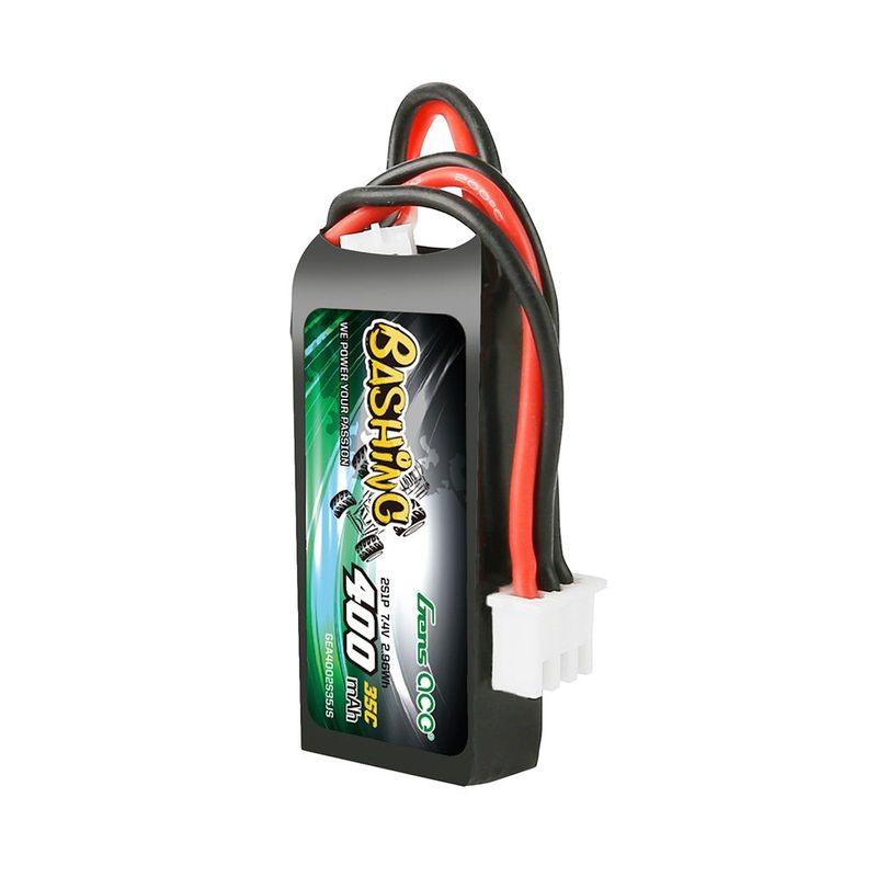 Gens ace 400mAh 2S 35C 7,4V LiPo-batteri – JST-PHR kontakt – Bashing (utan G-Tech)