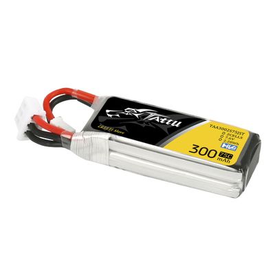 Tattu 300mAh 2S 75C 7,6V(HV) LiPo-batteri – JST-PHR kontakt – FPV Classic