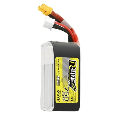Tattu 750mAh 3S 95C 11,1V LiPo-batteri – XT30 kontakt – R-Line 1,0